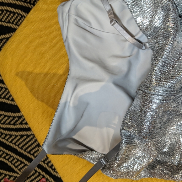 Speechless silver foiled party dress winter formal metallic - Picture 9 of 11